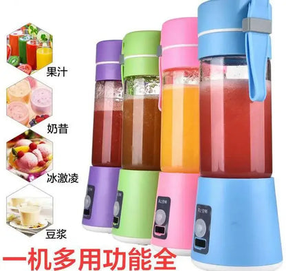 4 Colors 380ml USB Electric Fruit Juicer Handheld Smoothie Maker Blender Rechargeable Mini Portable Juice Cup Water