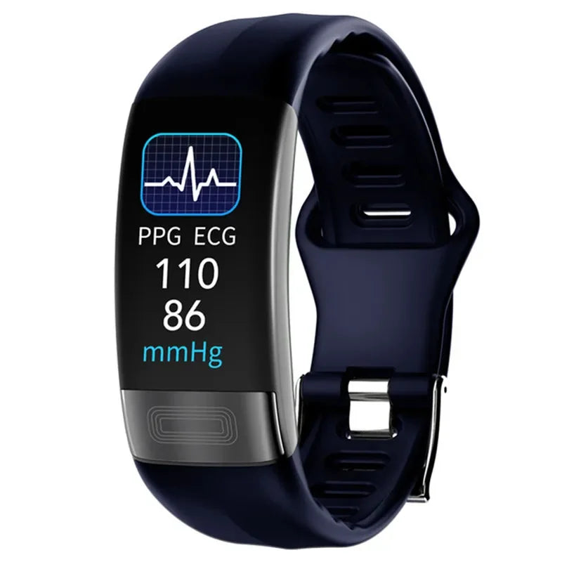 Heart Rate Ecg Blood Pressure Ekg Health Smart Watch Men'S Fitness Bracelet With Pressure Measurement Ecg Distance Bracelet