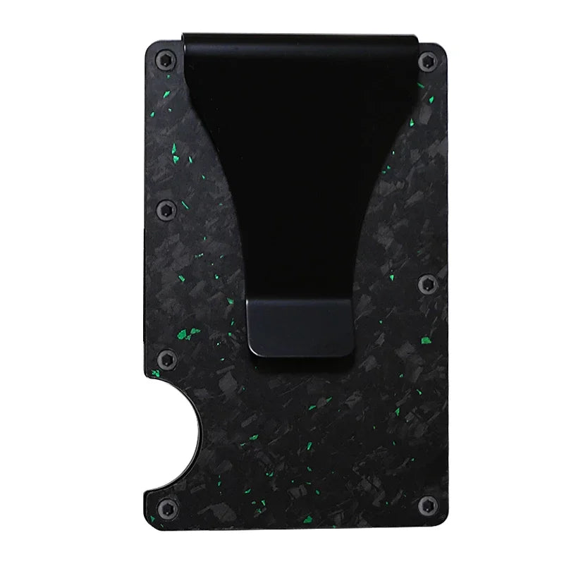 RFID Clip Metal Wallet Blocking Aluminum Minimalist Credit Card Holder Money Wallets 2024 All Color Slim Business Bank Id Case