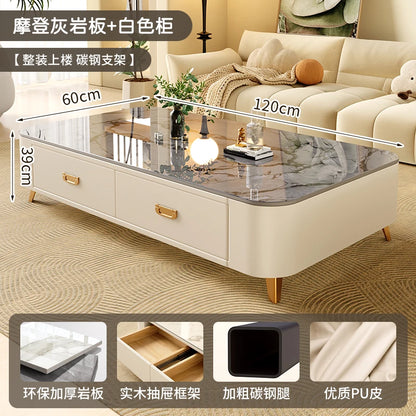 Cheap Cute Coffee Table Clear Simple Designer Modern Luxury Decoration Side Table Writing Mesas Bajas Living Room Furniture - Kimlud