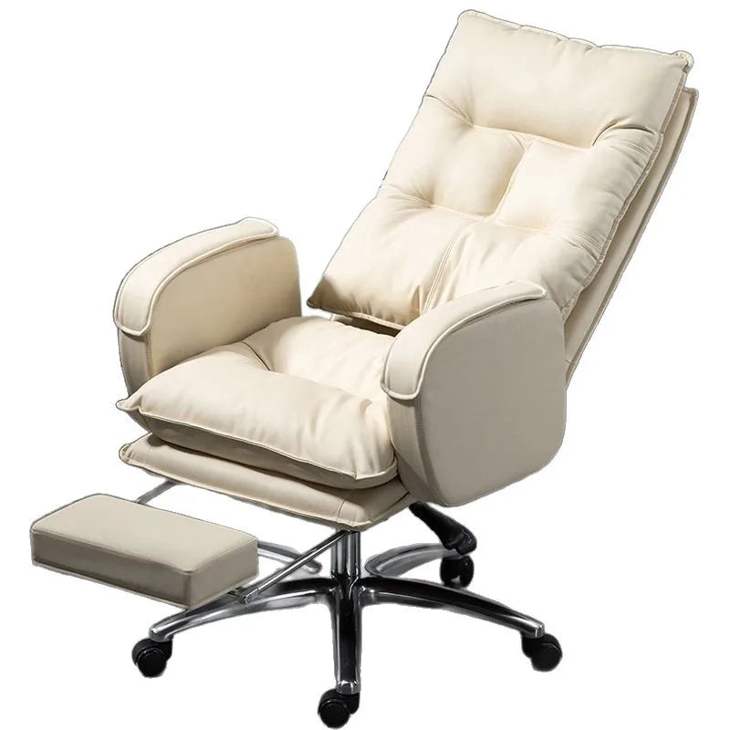 Ergonomic Executive Office Chair High Back Boss Chair Comfortable Swivel Computer Study Desk Reclining Sofa Chair |...