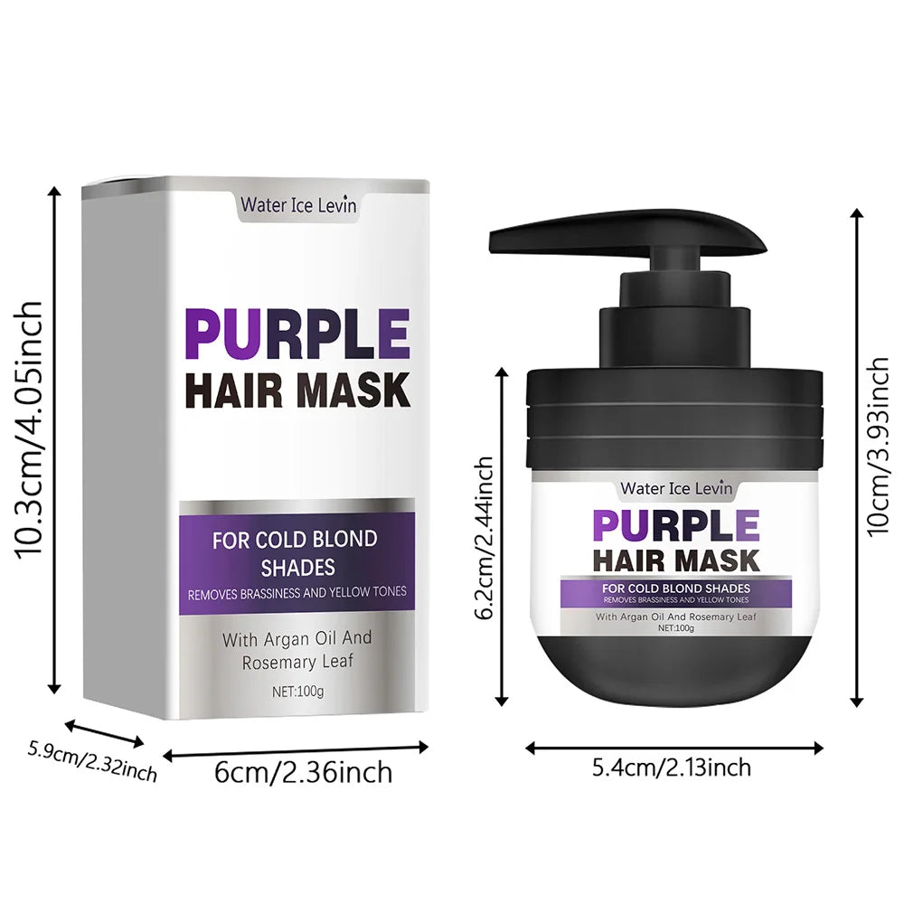 Purple Keratin Hair Mask Repairing For Hair Damaged Maltreated Moisturizing Nourishing Repairing Hair Mask Hair Care...