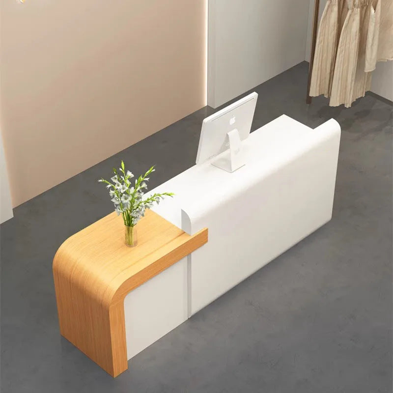 Shop Salon Reception Desks Long Hotel Welcome European Nail Reception Desks Aesthetic Restaurant Scrivania Lounge...