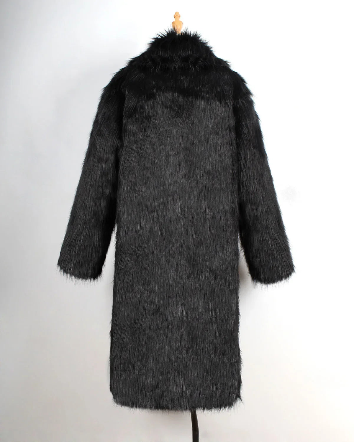 Men Faux Fox Fur Long Jacket Coat Winter Thick Fluffy Long Sleeve Warm Shaggy Luxury Faux Fur Long Jacket Bontjas Jackets Mens