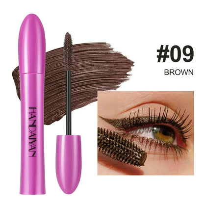 5D Colorful Silk Mascara Blue Red Black Cream Length Waterproof and Non-caking Colored Thickening Lengthening Curling Mascara