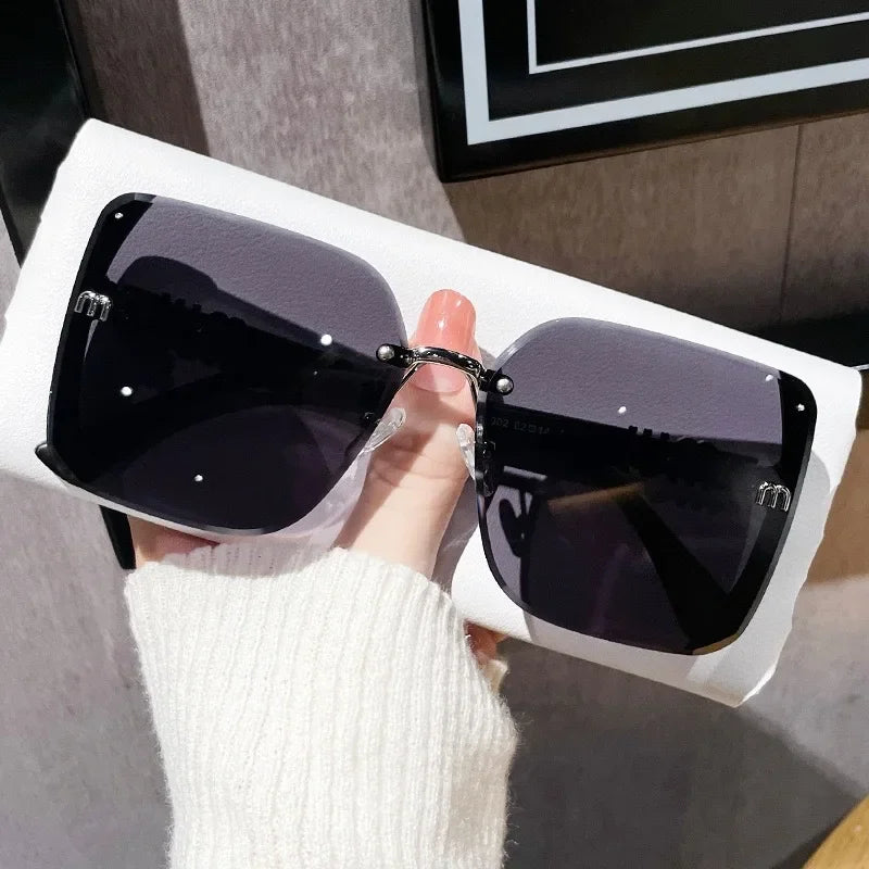 New Fashion Oversized Square Sunglasses Women 2026 Luxury Brand Sun Glasses Trendy Driving Eyeglasses Ladies Gafas UV400...