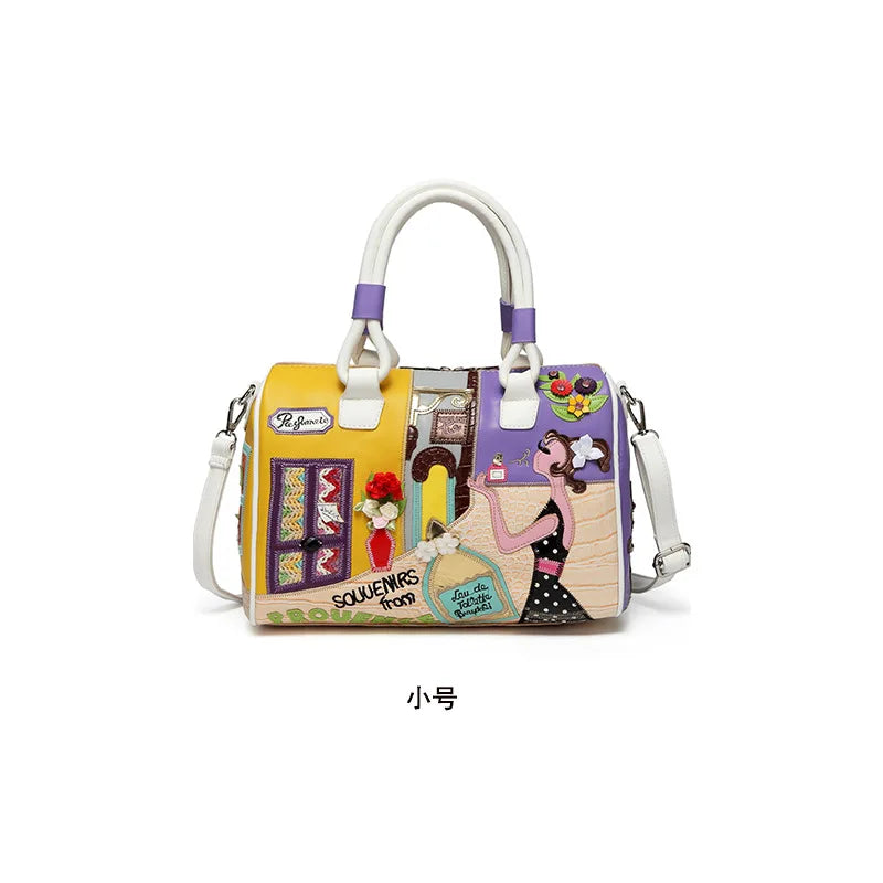 Luxury Women Pu Leather Handbag Fashion Large Capacity Female Shoulder Bags High Quality Ladies Boston Crossbody Bag...