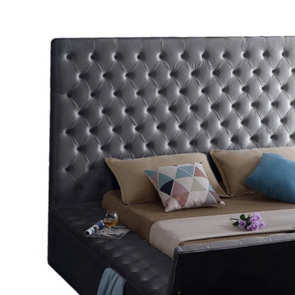 Deluxe Bedroom Furniture Set King Bed Classic Upper Set Diamond Tufted - Kimlud