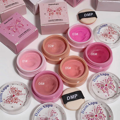 Airy Blush Clay Pigmented Powdery Cream Blusher DaimAnpu Long-Lasting Tender Look Uplifting Color Matte Girlish Blush