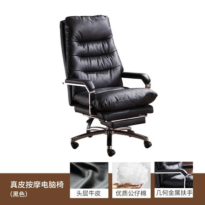 Modern Ergonomic Chair Comfy Nordic Designer Executive Footrest Backrest Wheels Chair Lazy Ergonomic Cadeira Gamer Furniture - Kimlud