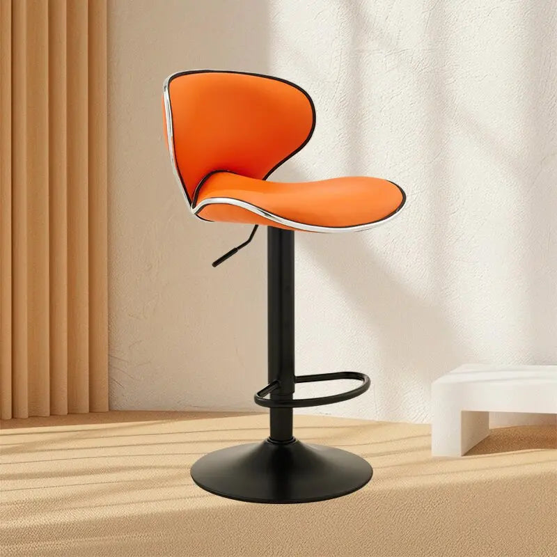 Aesthetic White Bar Stools Nordic Comfortable Bedroom Minimalist Bar Chairs Design Swivel Luxury Banqueta Lounge Suite Furniture