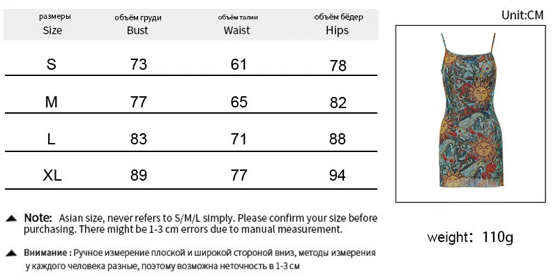 Women Mini Dresses Summer Streetwear Fashion Print Casual Slim Dress Club Party Elegant Sexy Sling Backless Lady Dress Clothing - Kimlud
