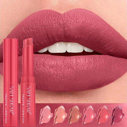 Nude Matte Lip Gloss 6 Colors Long-lasting Velvet Lipstick Waterproof Non-fade Non-stick Cup Lipsticks Women Makeup...