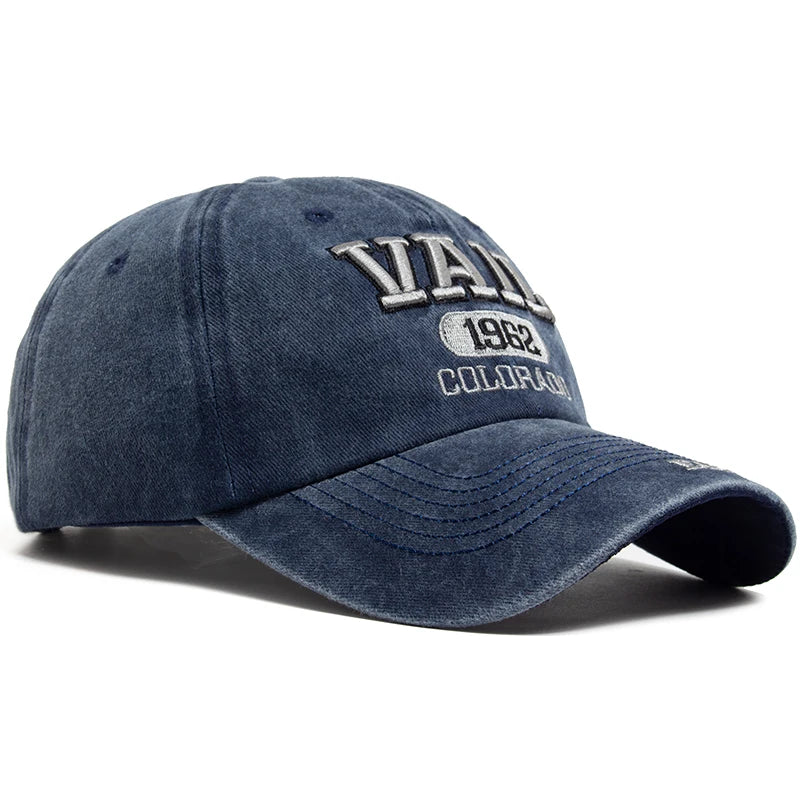 Men's Baseball Cap Fashion VAIL Letter Embroidered Cotton Soft Top Women Hats Summer Casual Travel Visor Caps Trucker...