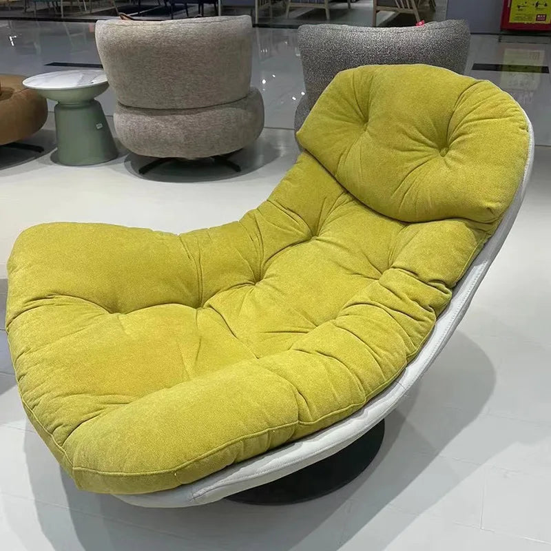 Minimalist Luxury Sofa Lounge Chair Italian Living Room Balcony Single Seat Leisure Study Reading Chair Swivel Chair Lazy Sofa