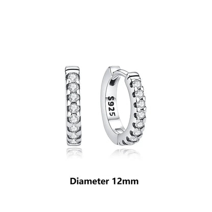 Original 925 Sterling Silver Earrings 2026 Stud Hoop Crystal Earings For Women Rose Gold Crown Heart Infinity Bee Earing...