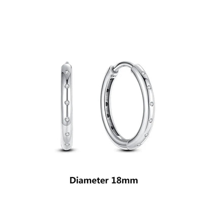 Original 925 Sterling Silver Earrings 2026 Stud Hoop Crystal Earings For Women Rose Gold Crown Heart Infinity Bee Earing...