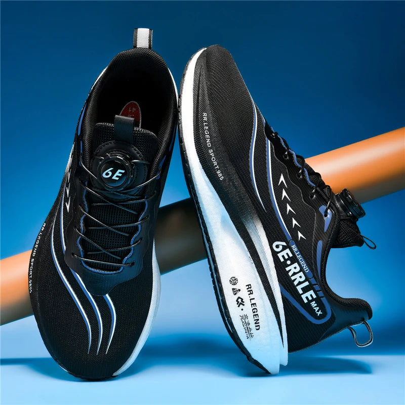 Professional Sports Running Shoes For Men Marathon Air Cushion Carbon Plate Double-layer Mesh Women Athletic Racing Sneakers - Kimlud
