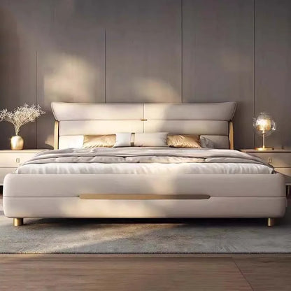 Modern Aesthetic Bed Multifonction Organiser King Size Double Bed Storage Space Marco De Cama Queen Moderno Luxury...