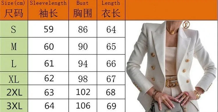 Women Vintage Print Office Lady Double Breasted Blazer Coat Autumn Fashion Notched Collar Long Sleeve Ladies Outerwear Chic Tops
