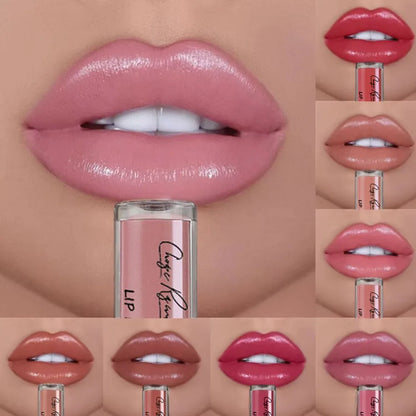 12 Colors Sexy Women Lipstick Waterproof Long Lasting Moist Lip Gloss Vivid Colorful Lipgloss Women Makeup maquiagem - Kimlud