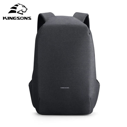 Kingsons Anti-theft Backpack For Men 15.6 inch Laptop W/ USB Charging Waterproof School Bag for College Student Boys