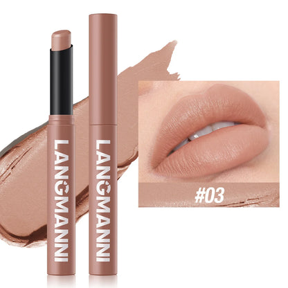 12 Color Matte Lipstick Non-Stick Cup Long-Lasting Velvet Finish Lipstick Pen  Smooth Matte Lip Color Waterproof Non-Fading