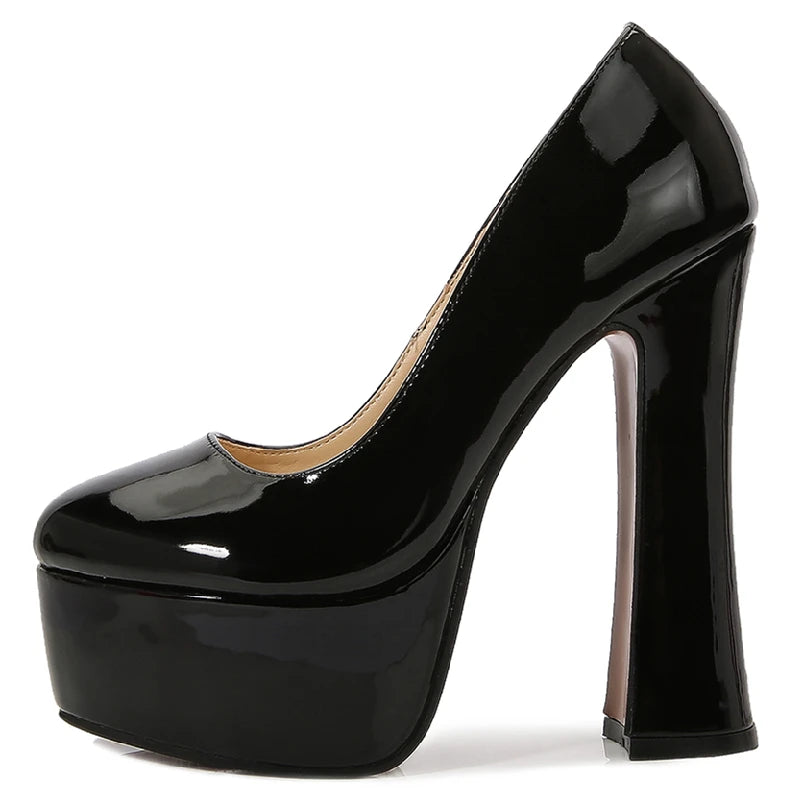 Fashion High Heels Pumps Shoes Woman Platform Red Pink Black White Women's Heeled Party Office Wedding Dance Shoes Large Size 45