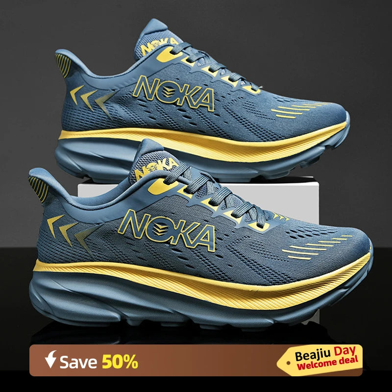 Marathon Carbon Plate Air Cushion Men Sports Running Shoes Breathable Lightweight Women's Comfortable Athletic Nonskid Sneakers - Kimlud