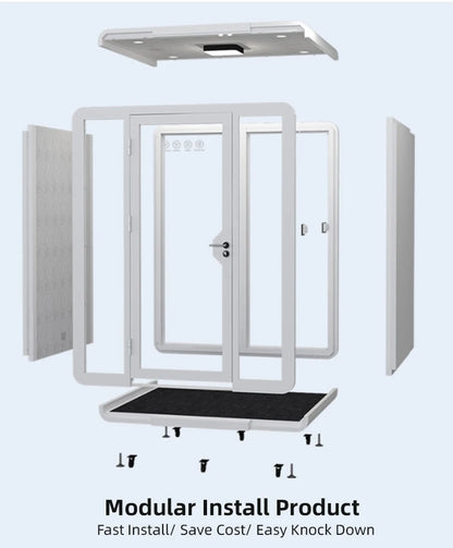 Wholesale Manufacturer Detachable Sound Insulation Silent Booth Freely Assemble For Independent Private Office Space