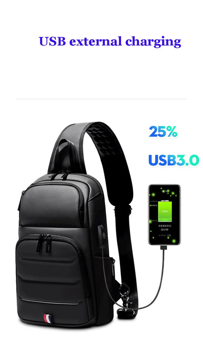 Designer Crossbody Bags for Fashion Shoulder Bags USB Charging Messenger Sling Bag Chest Bag Oxford Single Shoulder Strap Pack