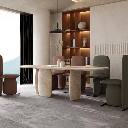 Kitchen Marble Dining Table Center Modern Nordic Designer Dining Table Reception Restaurant Mesas De Comedor Kitchen...