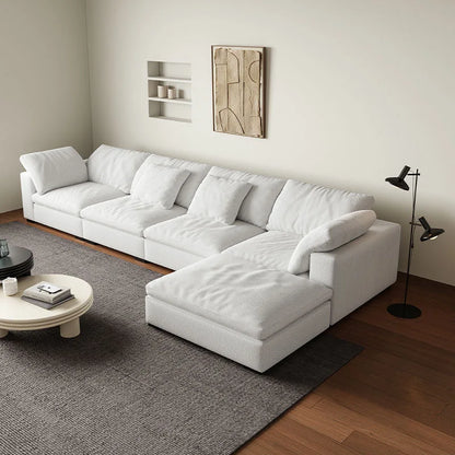Modern Luxury Living Room Sofa Sectional Set Furniture l Shape 2 3 Seater Compression Boneless Corner Aesthetic for Home Designs - Kimlud