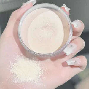 Light, flawless and transparent makeup setting powder,waterproof and easy to take off, natural makeup holding and setting powder
