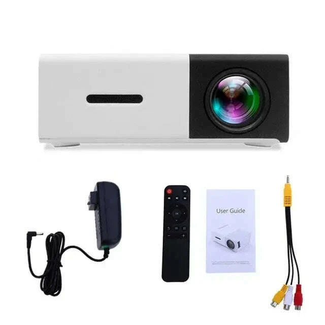 YG300 Home HD Mini Projector, suitable for outdoor camping movies, cinemas, and gaming experiences