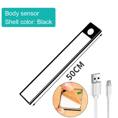 Ultra thin LED Lamp Under Cabinet Lights Motion Sensor light Closet Light Cabinet Kitchen Bedroom Wardrobe Lighting Night light