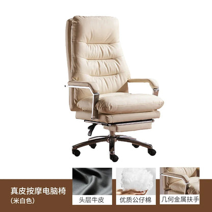 Modern Ergonomic Chair Comfy Nordic Designer Executive Footrest Backrest Wheels Chair Lazy Ergonomic Cadeira Gamer Furniture - Kimlud