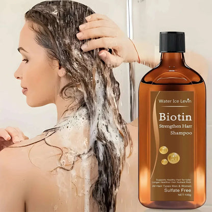 Biotin hair Growth shampoo anti-hair loss treatment for men and women rapid thickening and re-oil beauty health