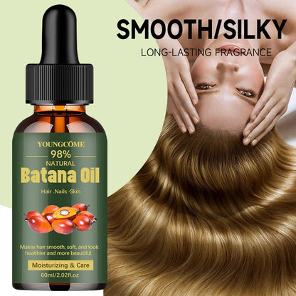 Natural Batana Oil For Hair Growth Pure Batana Oil Hair Shine Strengthen For Women Prevent Hair Loss Eliminate Split...