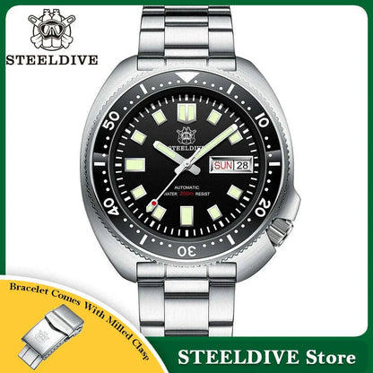 STEELDIVE 2024 New Arrival Captain Willard Watch NH36 Diver Watches Sapphire Mechanical Watch Men Automatic Wristwatches