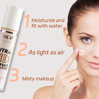 9 Shade Full Coverage Concealer Liquid Foundation makeup high coverage Base makeup cushion Foundation cream Natural...