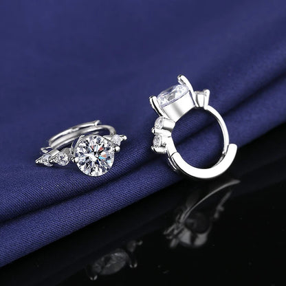 925 Sterling Silver Shiny Zircon Earrings Exquisite And Fashionable Temperament Earrings Wedding Luxury Jewelry...