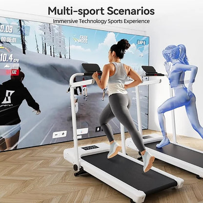 Hot Walking Pad Treadmill with 9% Incline Under-Desk for Home/Office 37.4inch Belt LCD Display Portable Foldable Safety Armrest - Kimlud