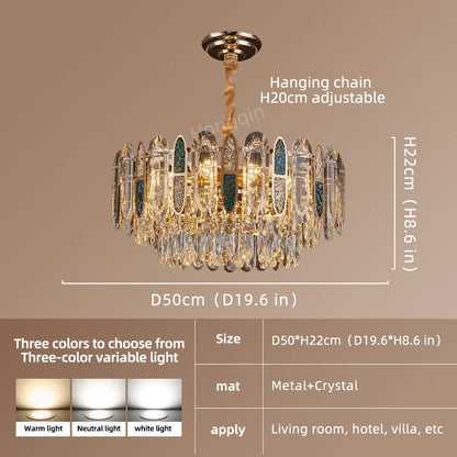 Ceiling for Dining Room Modern Led Crystal Chandelier Ceiling Hanging Lamp for Living Room Villa Loft Pendant Lighting |...