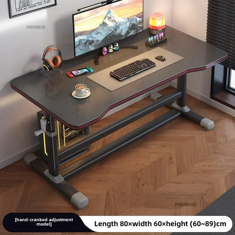 High-end Desktop Computer Desks Home Office Furniture Simple Gaming Desk Student Study Table Workbench Liftable Computer Table J - Kimlud