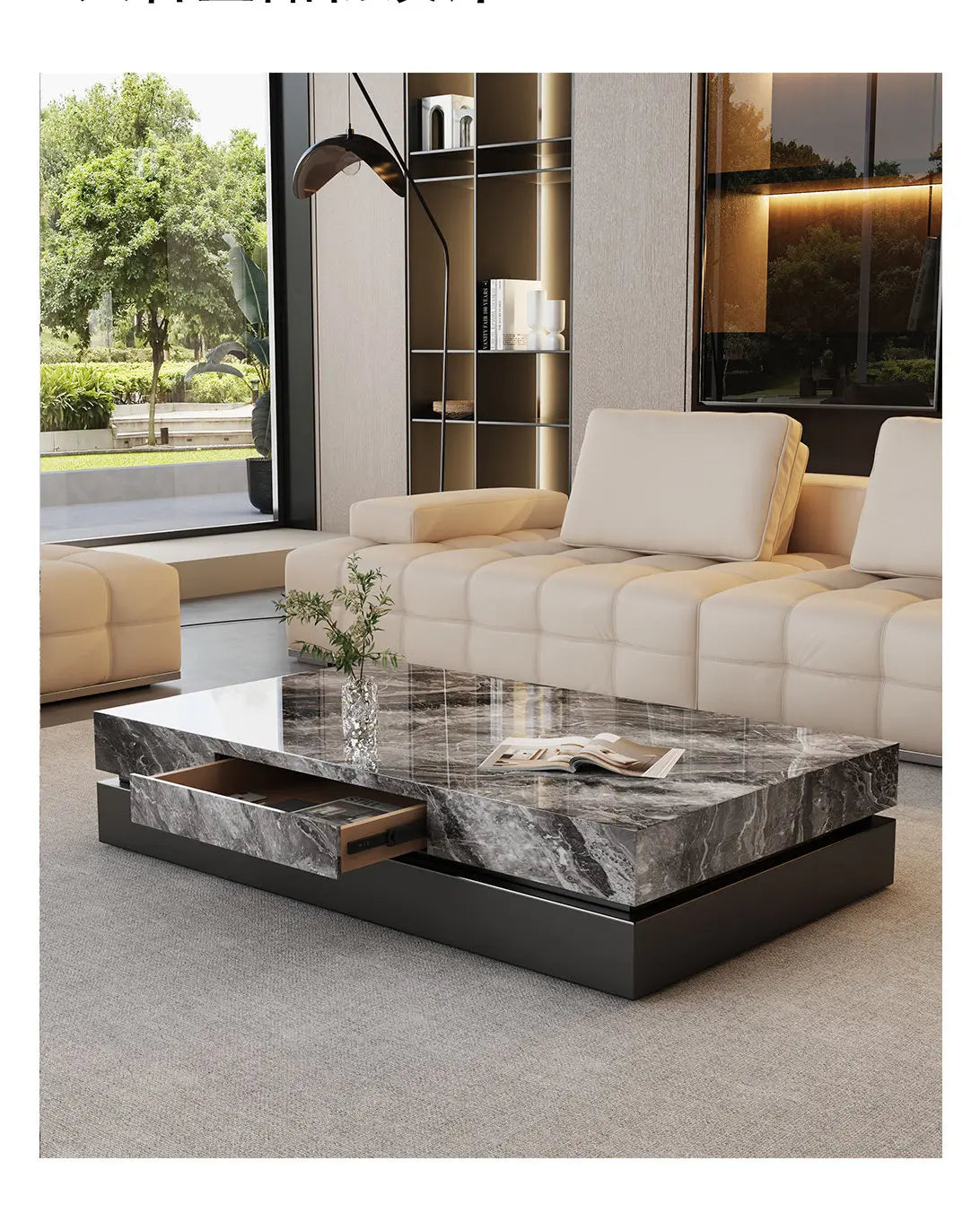 Italian Minimalist Coffee Table Simple Aesthetic Decoration Modern Coffee Table Nordic Luxury Mesas Bajas Postmodern...