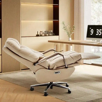 White Nordic Recliner Chair Ergonomic Bedroom Floor Modern Office Chair Working Conference Chaise De Bureau Office Furniture - Kimlud