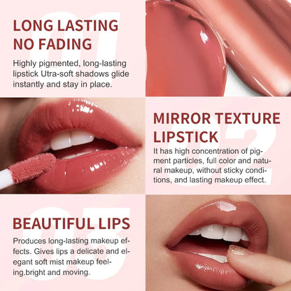 Long Lasting Plumping Lip Gloss Moisturizing Waterproof Non Stick Cup Water Gloss Liquid Lipstick Mini Lip Gloss Makeup...