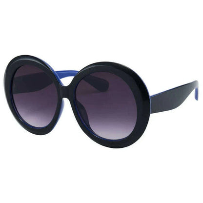 Retro Big Round Frame Sunglasses Lady Oversized Fashionable Street View Sunglasses Beach Resort Sunglasses