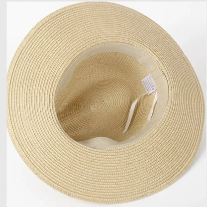 Large Size XL61-64cm Panama Hats Men Women Beach Wide Brim Straw Hat Lady Summer Sun Hats Plus Size Fedora Hat 55-57cm...